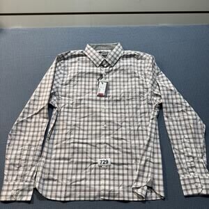 Van Heusen Men's‎ Regular Fit Button Down Collar Dress Shirt Sz L Brand New